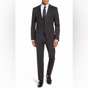 BOSS Hugo Boas Slim Fit 2pc Suit Medium Grey 42R